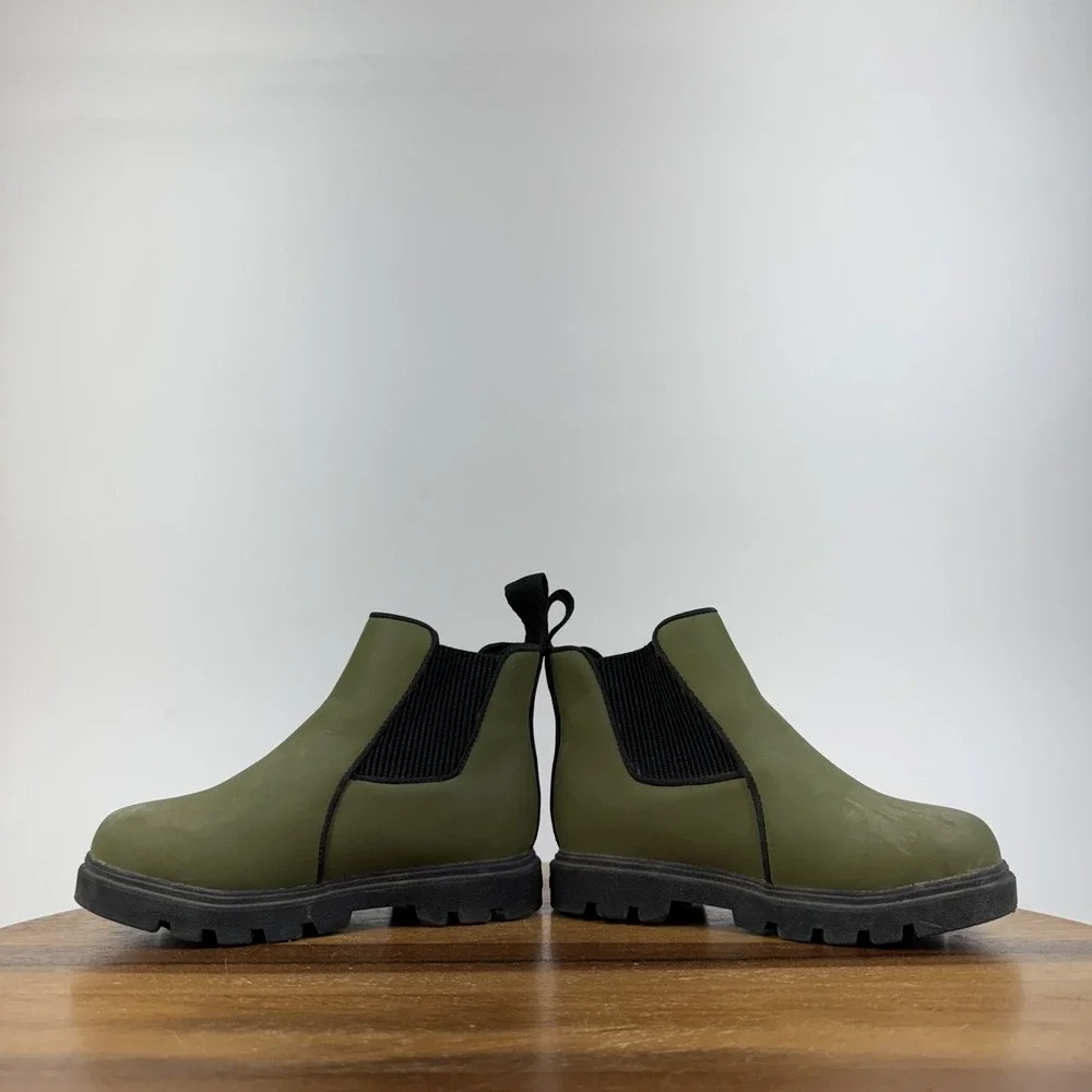 Little Kids Native Kensington Green Waterproof Pull On Chelsea Boots Size 9 C